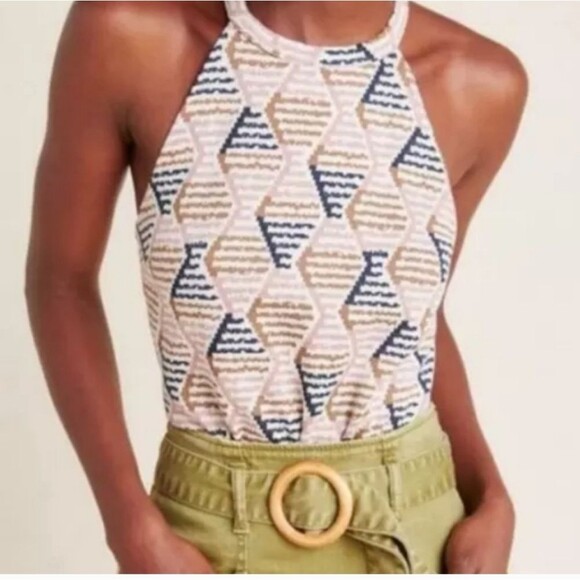Anthropologie Lindsay Structured halter top - Picture 3 of 9